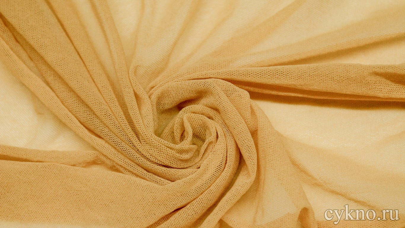 Ткань Сетка-стрейч сепия